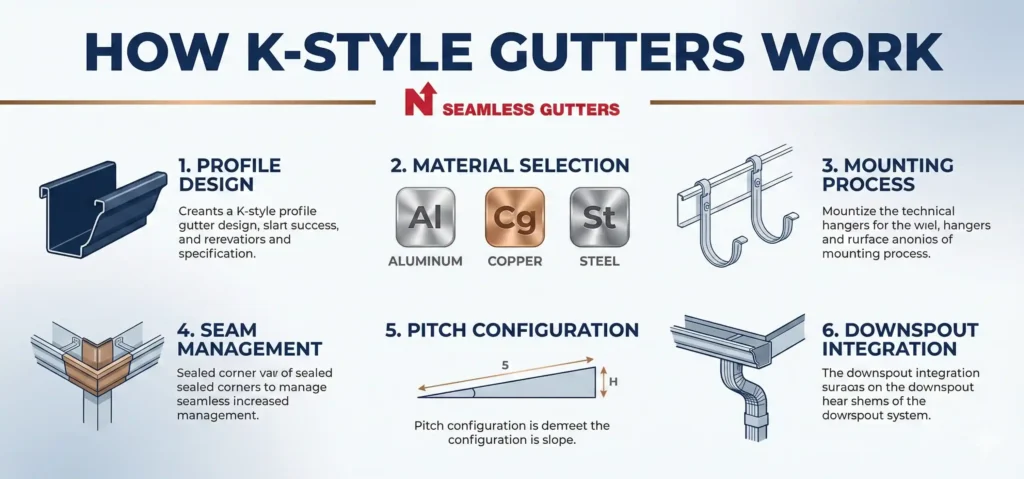 k-style rain gutters​