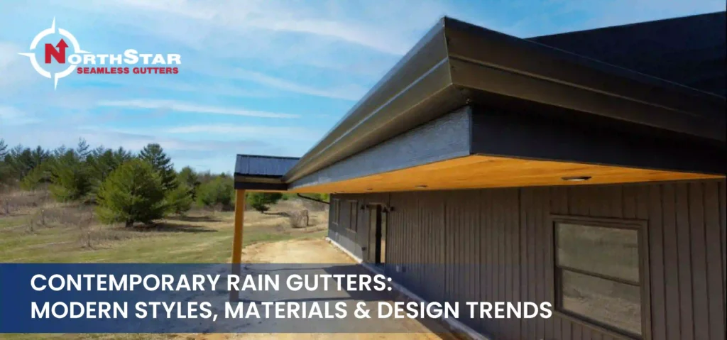 contemporary rain gutters