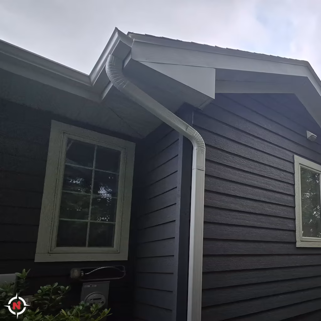 Residential gutter and downspout installation by Northstar Gutter in Western Wisconsin